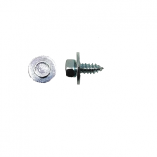 Šroub do plechu ∅ 6,3 x 16 mm s podložkou, 10 ks, pozinkovaný