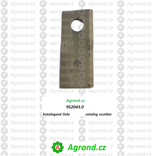 Nůž Levý 115x47x4mm ∅19mm 952043.0 Claas Disco