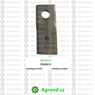 Nůž Pravý 115x47x4mm ∅19mm 952042.0 Claas Disco