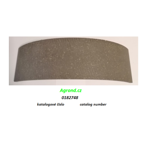 Brzdové obložení 3701/004 0182748 Fortschritt ZT 300, ZT 303, ZT 304