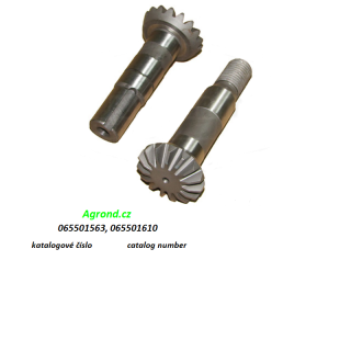 Hřídel s kuželovým kolem 179/03 065501563, 065501610 Fortschritt E 527