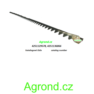 Kosa žací lišty - záběr 3,6 m 48,5 žabek C10 001/31 (Fortschritt E 514)