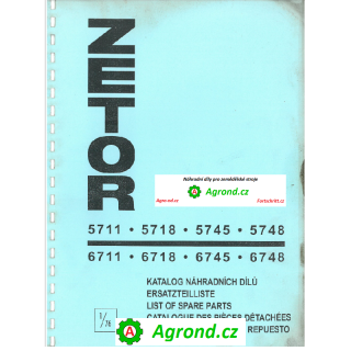 Katalog dílů ZETOR 5711 - 6748 (57116748)