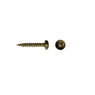 Šroub ∅ 4,0 x 40 mm, 10 ks, žlutě pozinkovaný, hlava PZ