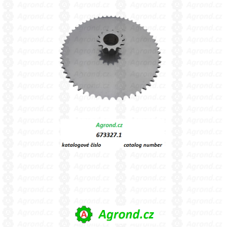 Dvojité ozubené kolo Z58/Z14 673327.1 Claas
