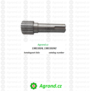 Hřídel pro tisícihranou lopatku 15/04 138110242 RUR-55