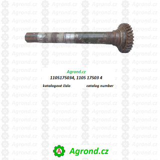 Hřídel pohonu repasovaná 3102/02 1105 17503 4 Fortschritt ZT 320, ZT 323